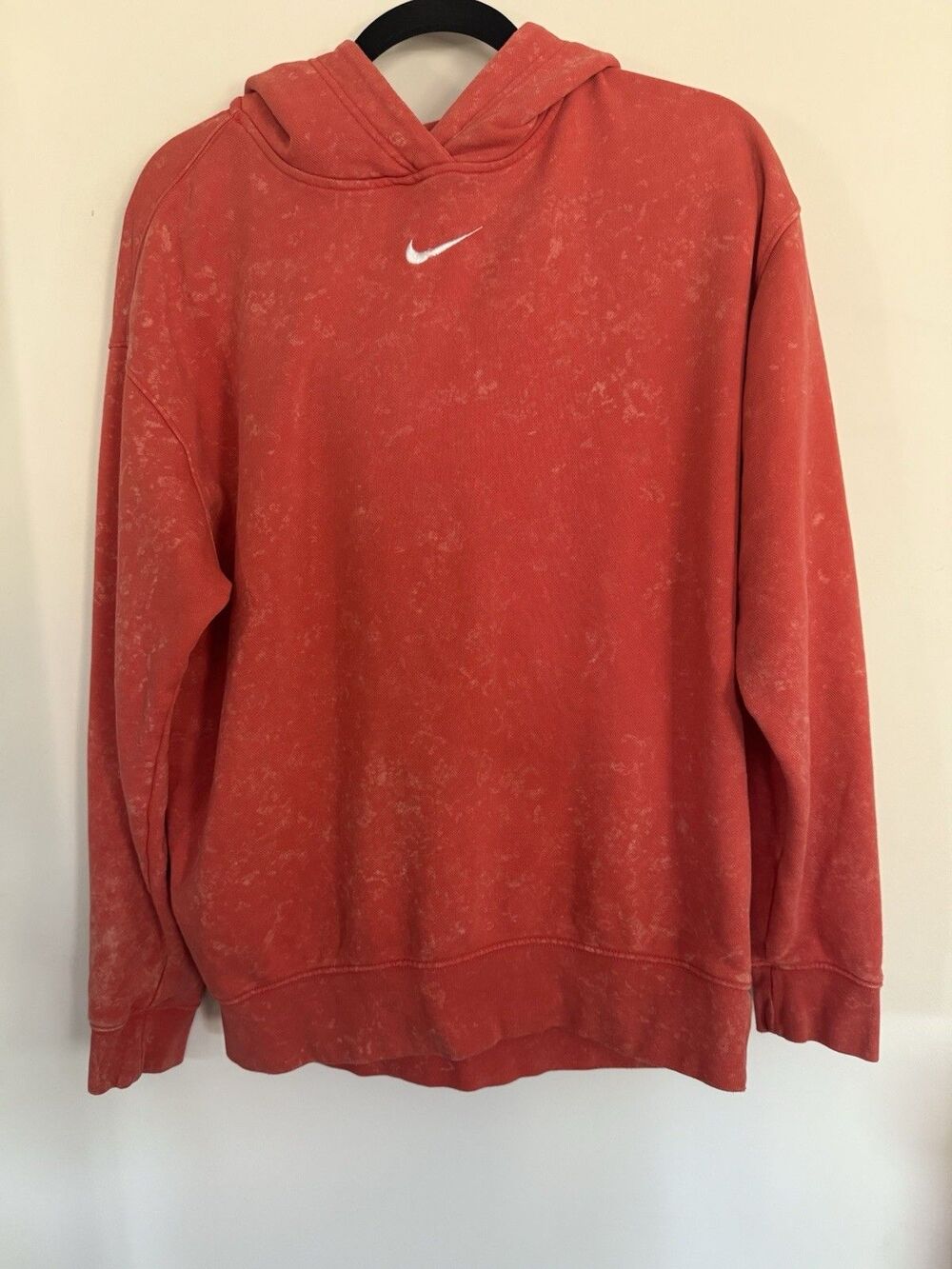 Vintage Men's Size S Nike Center Swoosh Washed Out Hoodie Oversized Sweatshirt